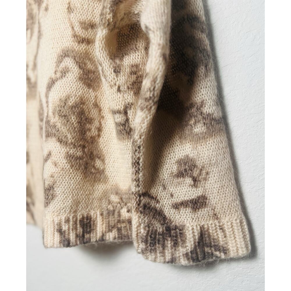 VICTORIA'S SECRET Mohair Wool Blend Floral Oversized Sweater Sz S - Picture 10 of 13